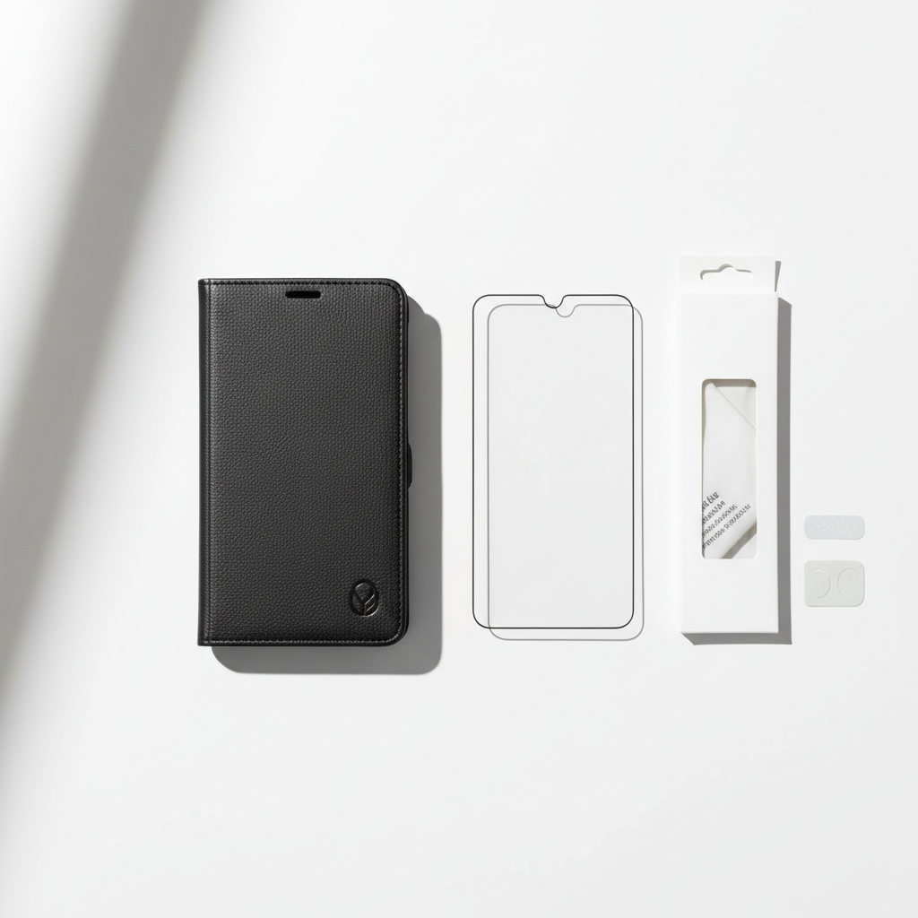 Bundle Samsung Galaxy A26 5G – Flip Cover und Panzerglas Set