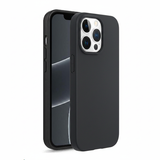 Schwarze okkes Basic TPU Hülle auf Apple iPhone 16 – schlankes Slim Design