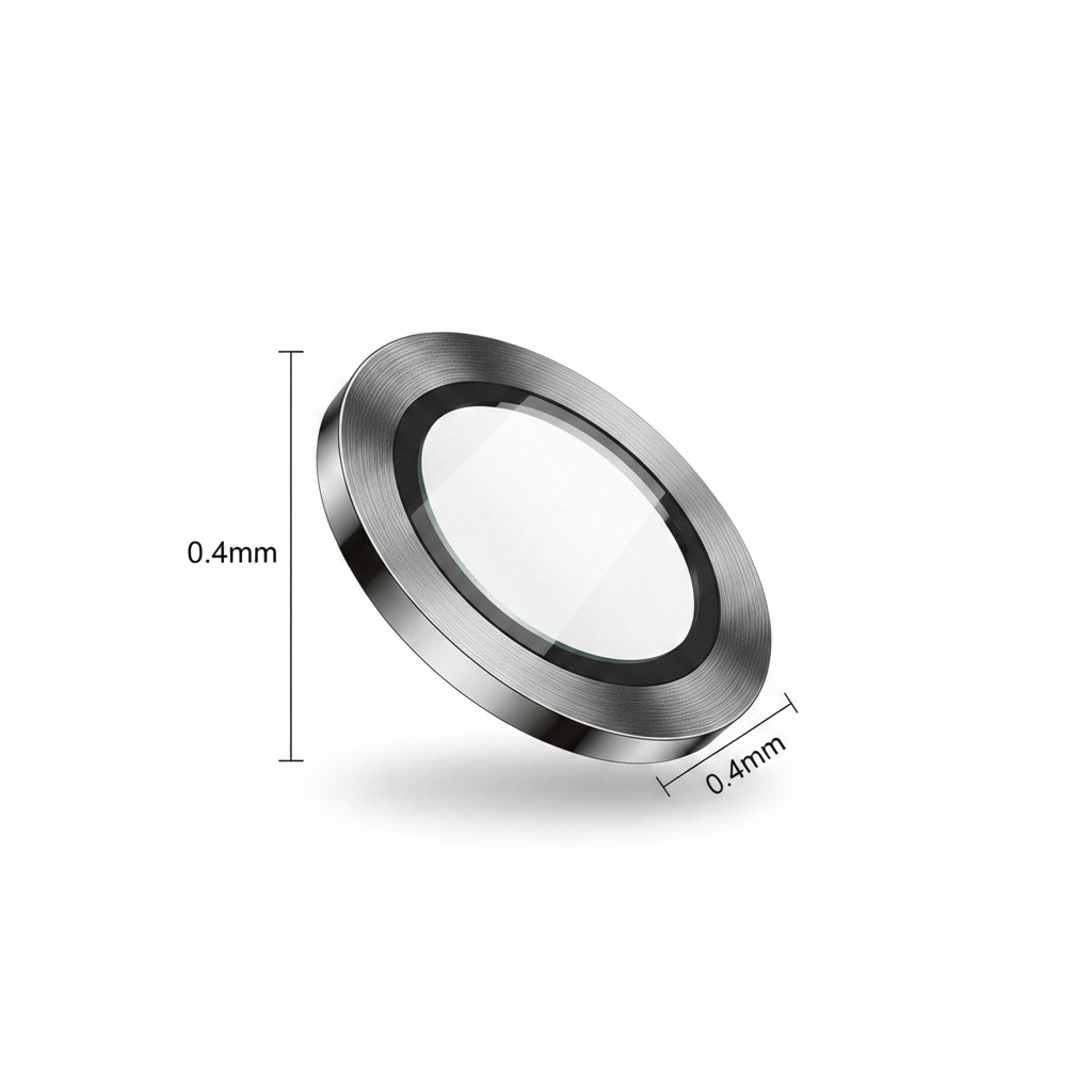 OKKES Linsenschutz – Detailaufnahme Metallring & 9H Glas