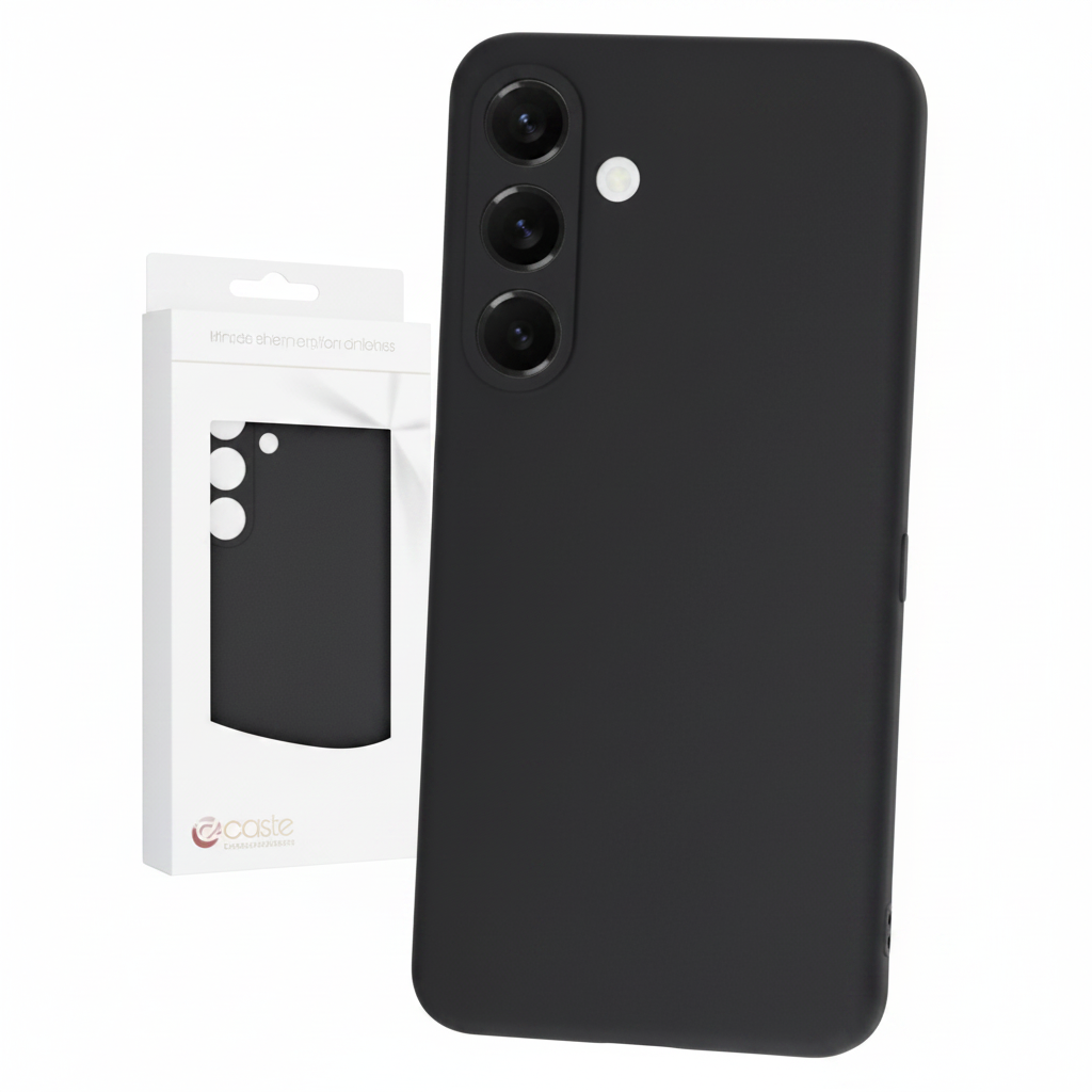 anco Dark Case Galaxy S25 – Schrägansicht Rück- und Seitenprofil