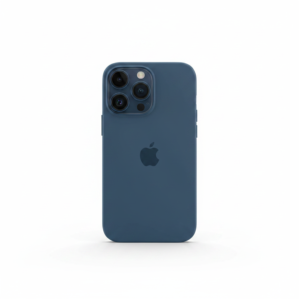 anco Liquid Silicone Case in Blau auf Apple iPhone 14 Pro – samtweiche Soft-Touch Oberfläche