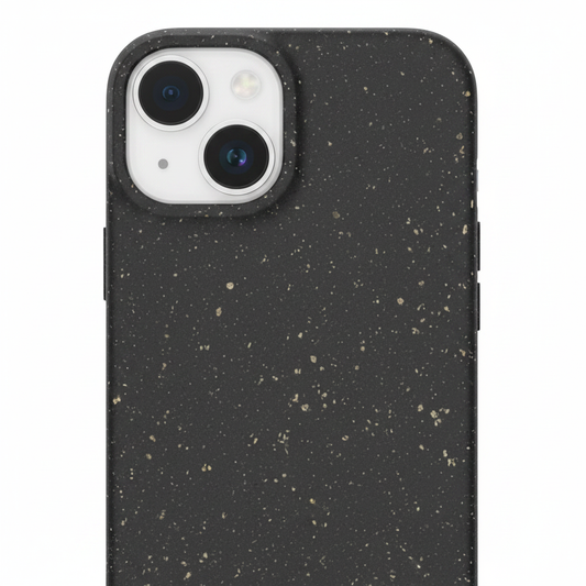 anco Bioly Case iPhone 15 – Detailansicht Eco-Material Textur