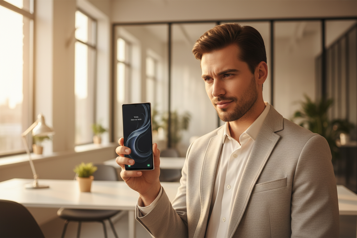 anco Tempered Glass Fullscreen S26 - Lifestyle