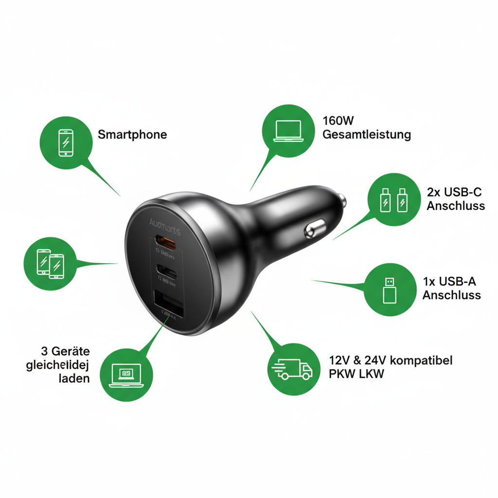 4smarts VoltRoad Ultimate 160W – Features Übersicht