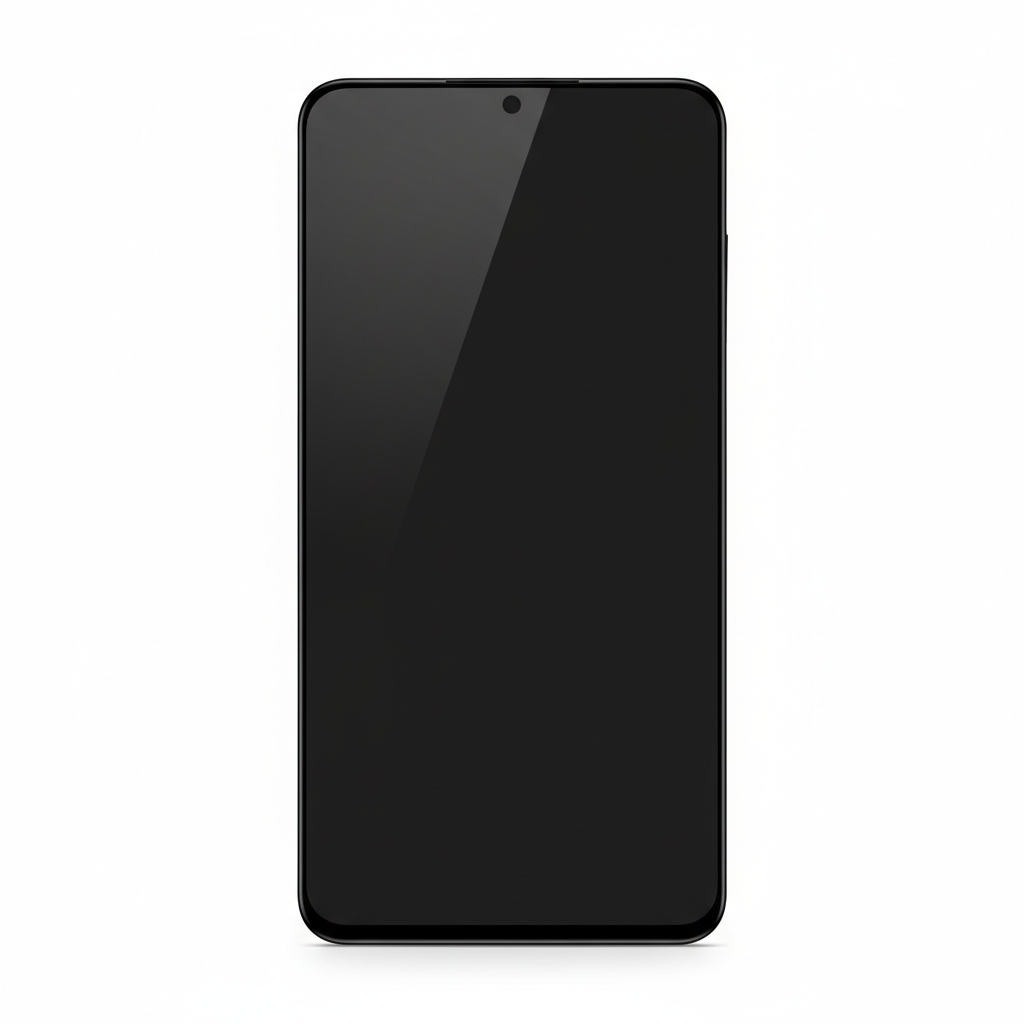 DISPLEX Privacy Glass FC Samsung Galaxy S25 Ultra – Hauptbild schwarzes Schutzglas weißer Hintergrund