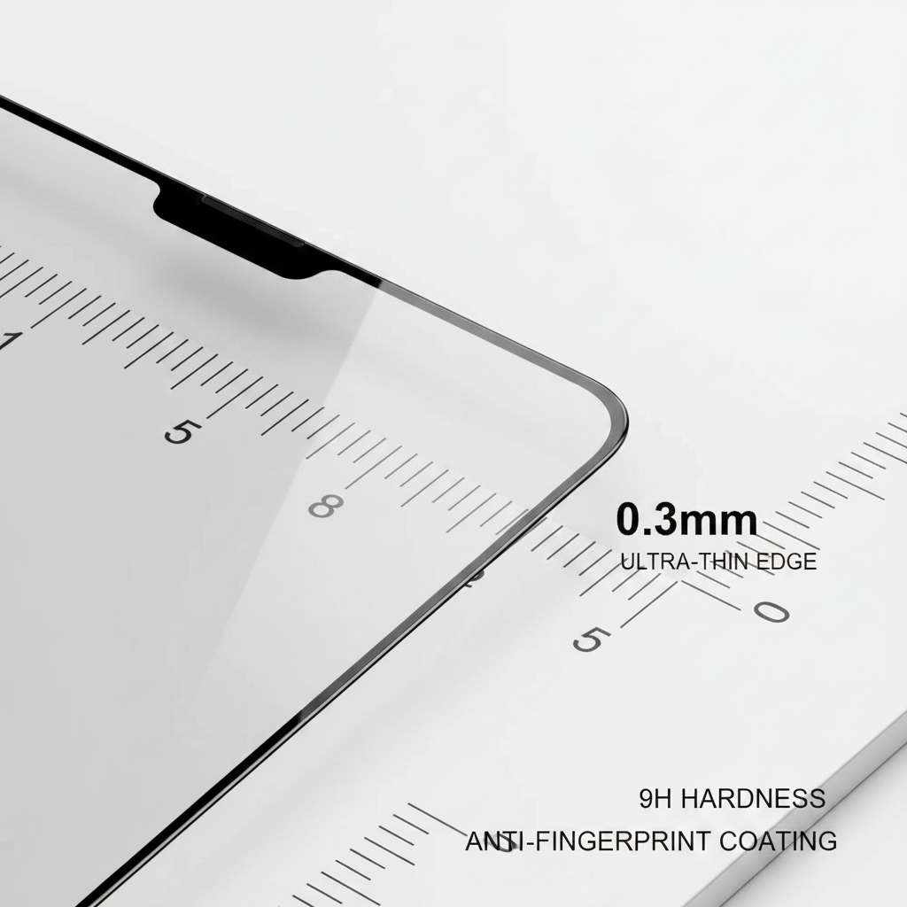 OKKES Magic 3D Panzerglas S25 Ultra – Detailansicht 0,3 mm Kante Anti-Fingerprint 9H