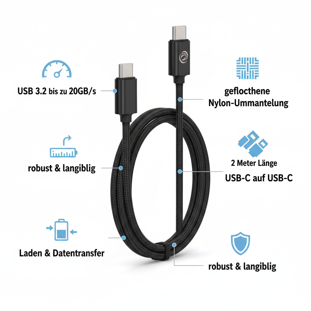 anco USB-C Kabel – Features Übersicht