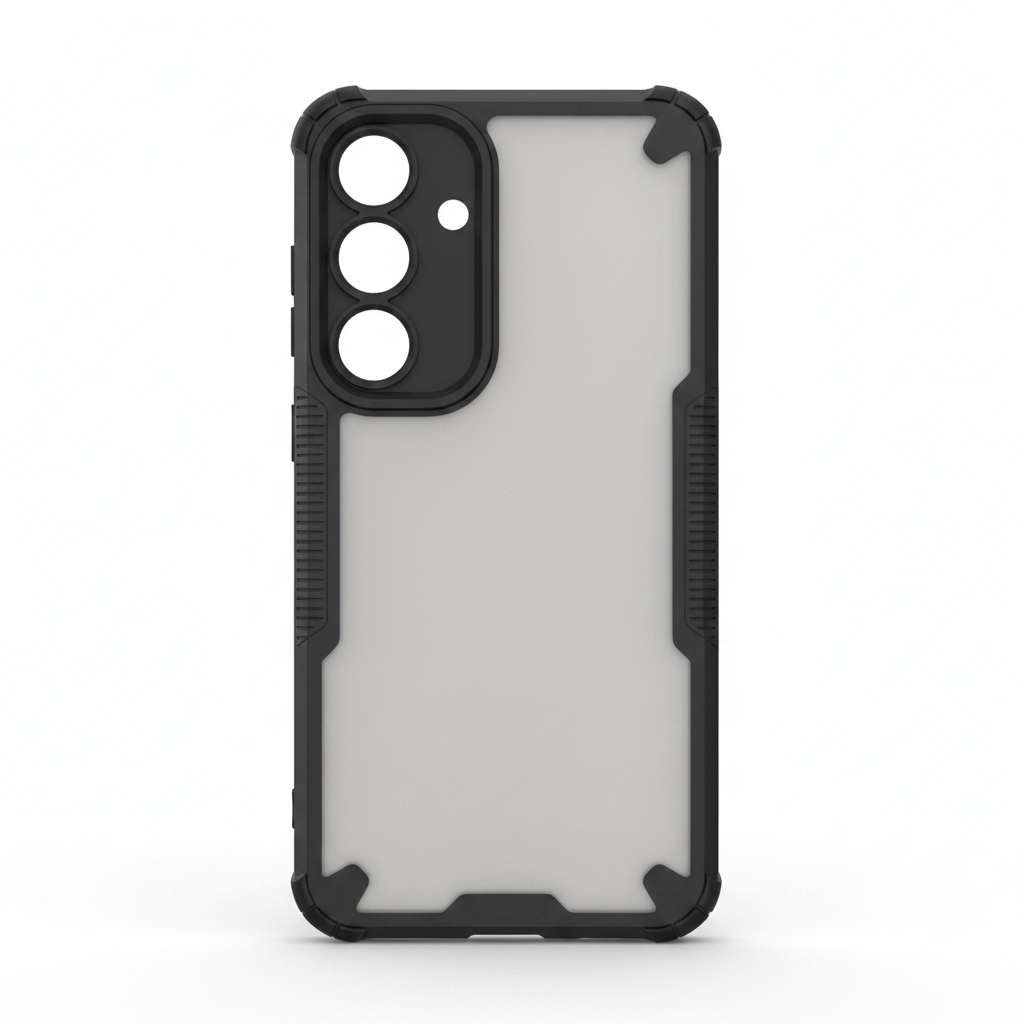 anco Protect Case Samsung Galaxy S25 FE Schwarz Frosted – Hülle pur ohne Verpackung