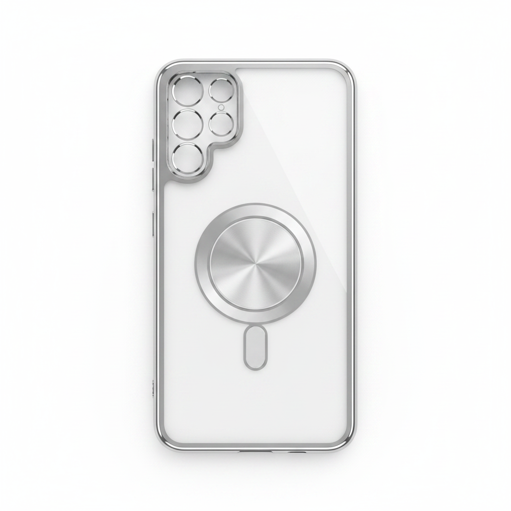 anco Magnetic Chrome Case Samsung Galaxy S26 – Frontansicht transparent ohne Verpackung