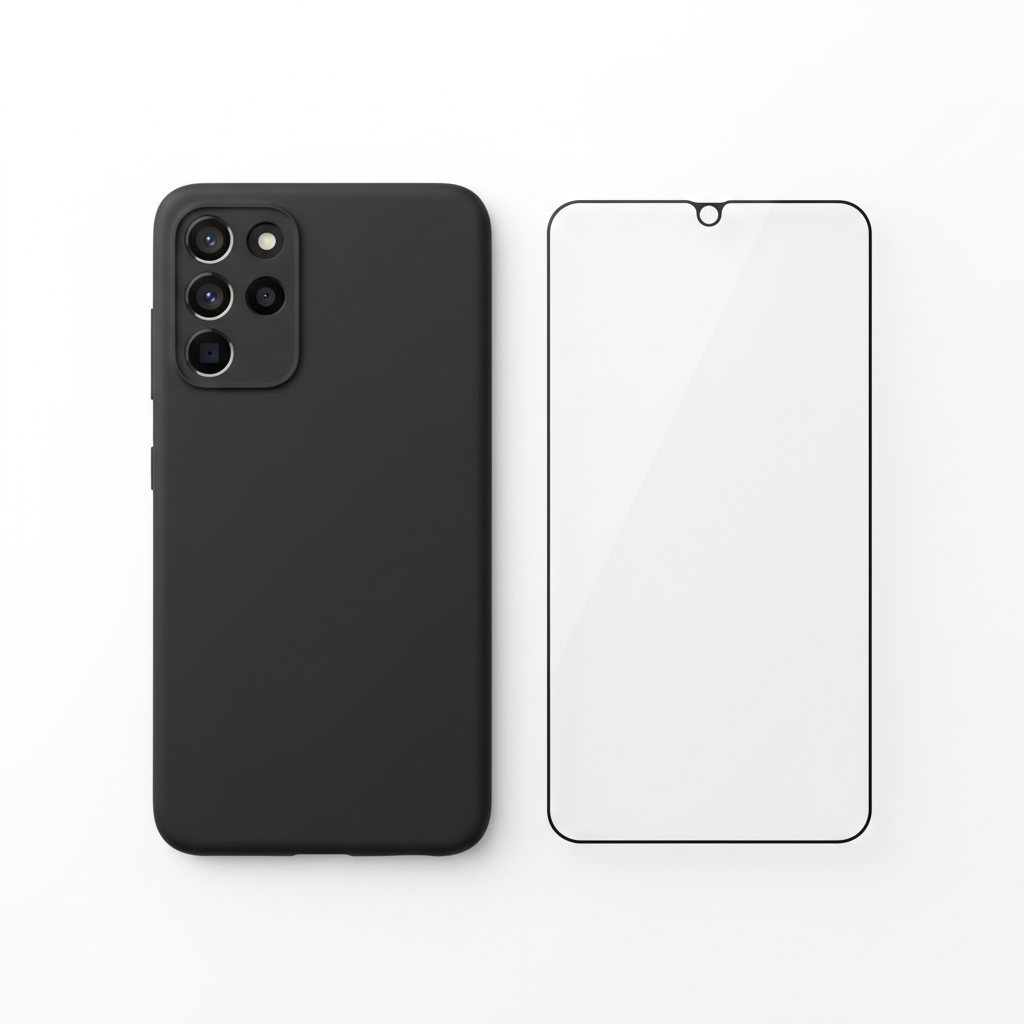 4smarts Silicone Case Cupertino A56 – Bundle Flat Lay