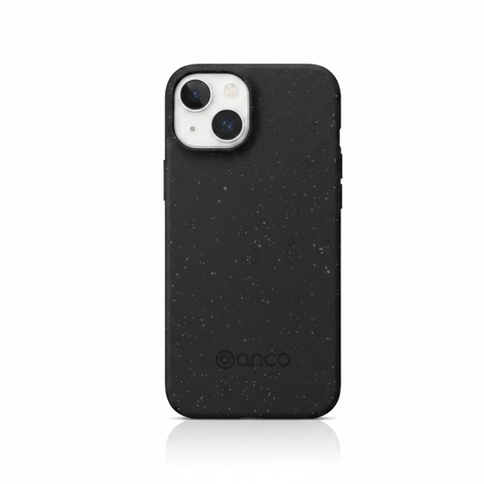 anco Bioly Case iPhone 15 Schwarz – Nachhaltige Bio Hülle