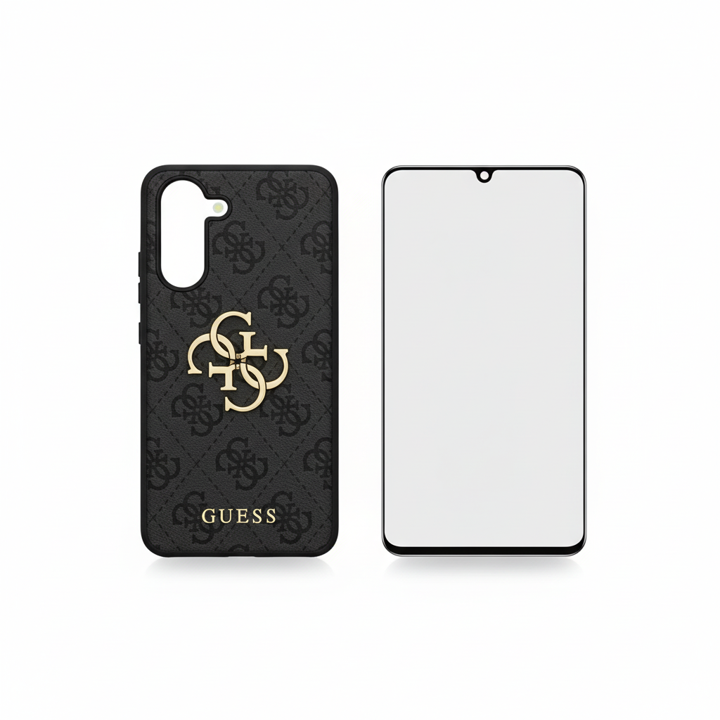 Bundle – Guess Hülle und Panzerglas für Samsung Galaxy S25 Edge