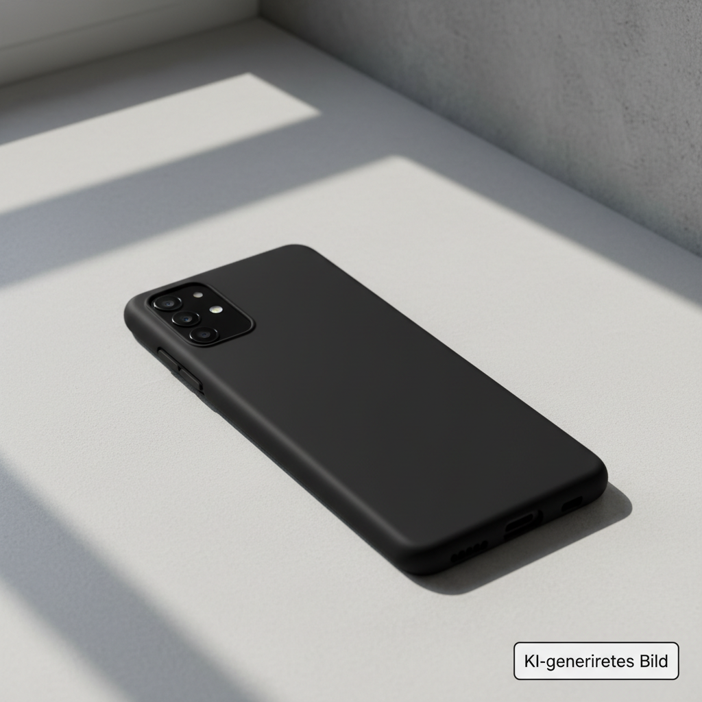 okkes TPU Slim Case Samsung Galaxy A17 5G Schwarz – Lifestyle | KI-generiertes Bild
