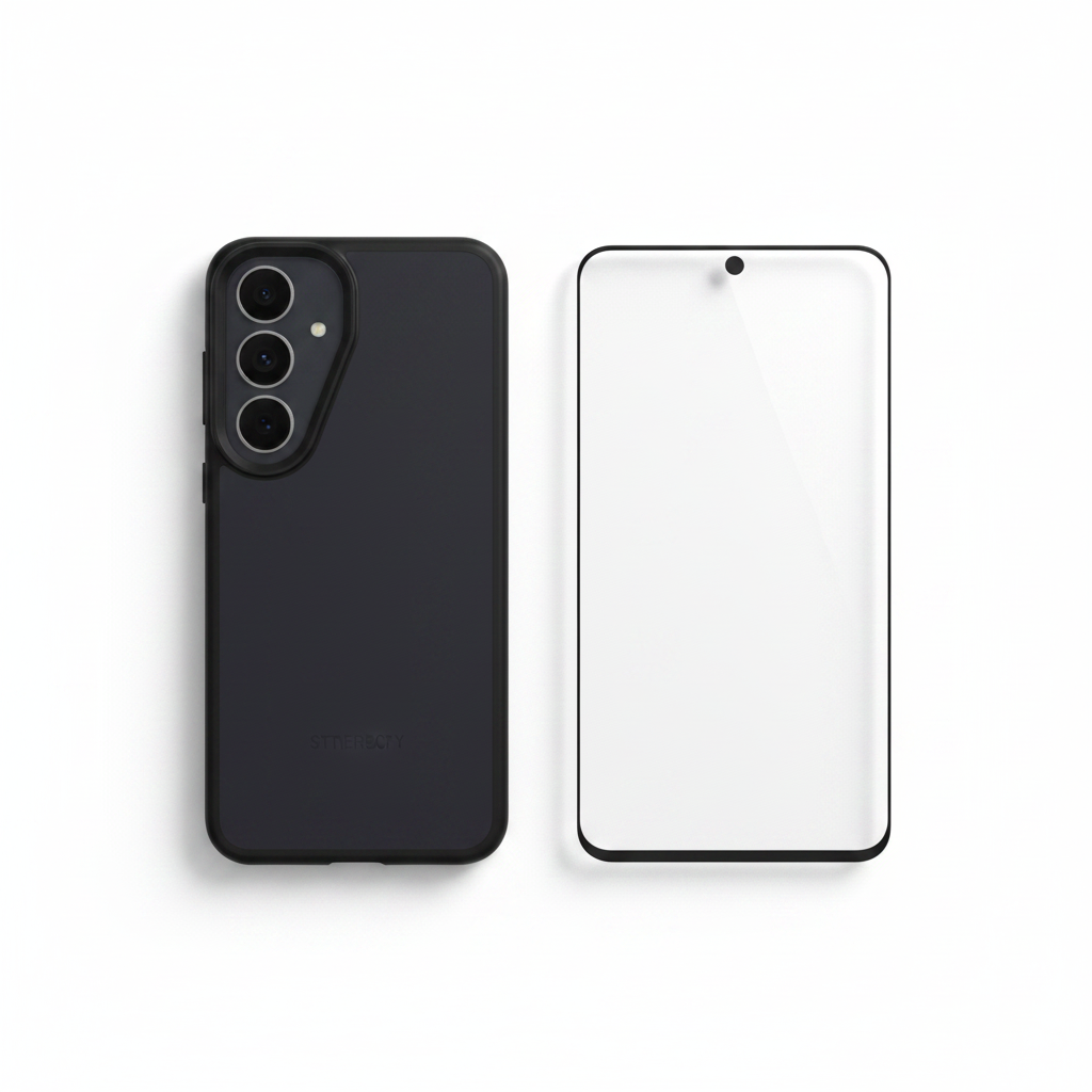 OtterBox Symmetry S25 FE Bundle mit Panzerglas – Komplett-Schutz Set