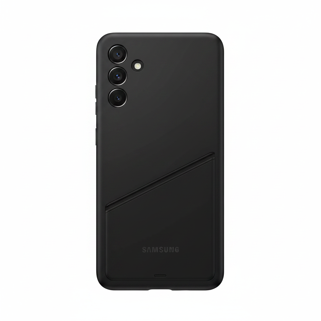Samsung Card Slot Cover Galaxy A35 5G Schwarz – Rückseite mit Kartenfach