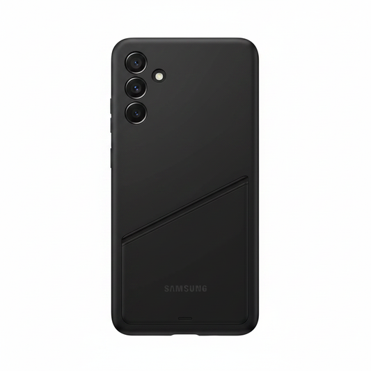 Samsung Card Slot Cover Galaxy A35 5G Schwarz – Rückseite mit Kartenfach