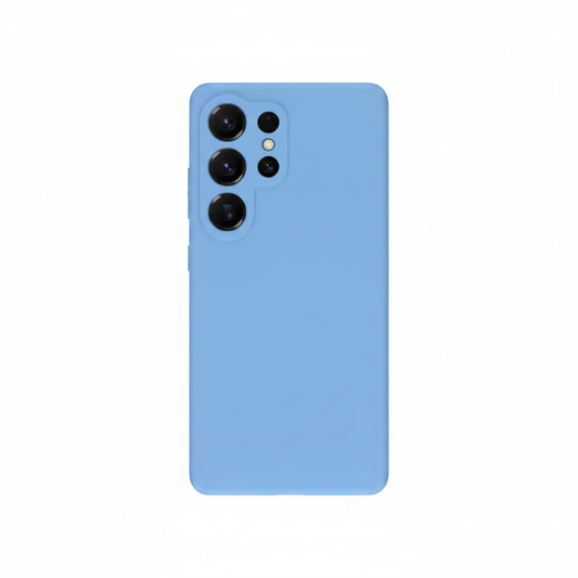 anco Liquid Silicone Case Samsung Galaxy S25 Ultra Hellblau – Hülle pur ohne Verpackung