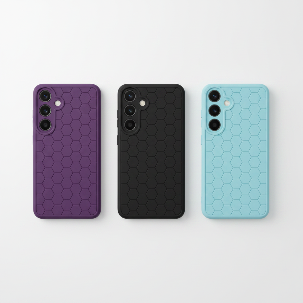 anco Honeycomb Case Samsung Galaxy S25 – Flat Lay alle Farben