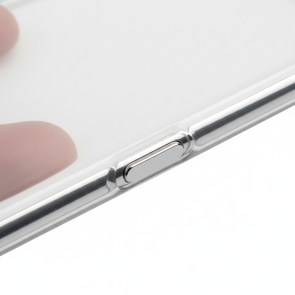 Samsung Clear Case S24+ – Detailansicht TPU-Kante und Kristallklarheit