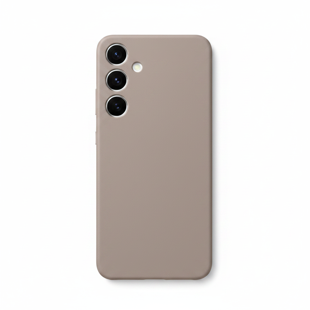 Samsung Galaxy S24+ Vegan Leather Case Taupe – Hauptbild ohne Verpackung