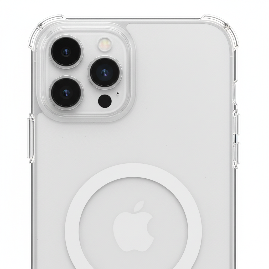 4smarts Hybrid Case Ibiza iPhone 17 Pro – MagSafe Detail transparent