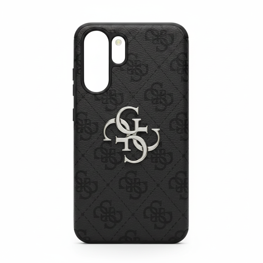 Guess Big 4G Logo Classic Case Samsung Galaxy S26 Ultra Schwarz – Frontansicht ohne Verpackung