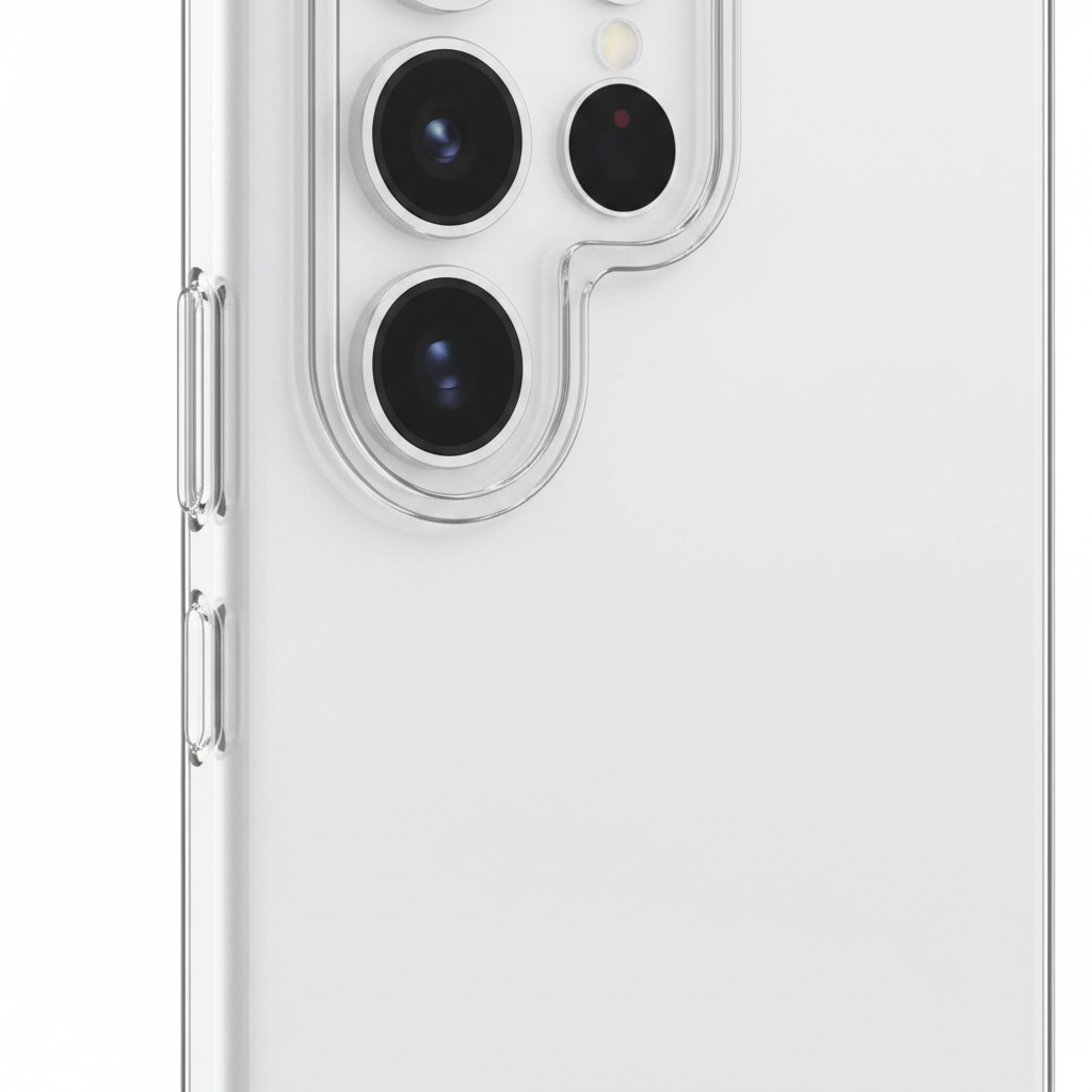 anco Super Slim Case Samsung Galaxy S25+ – Detailbild Kamerarand & 1,5 mm Slim-Kante