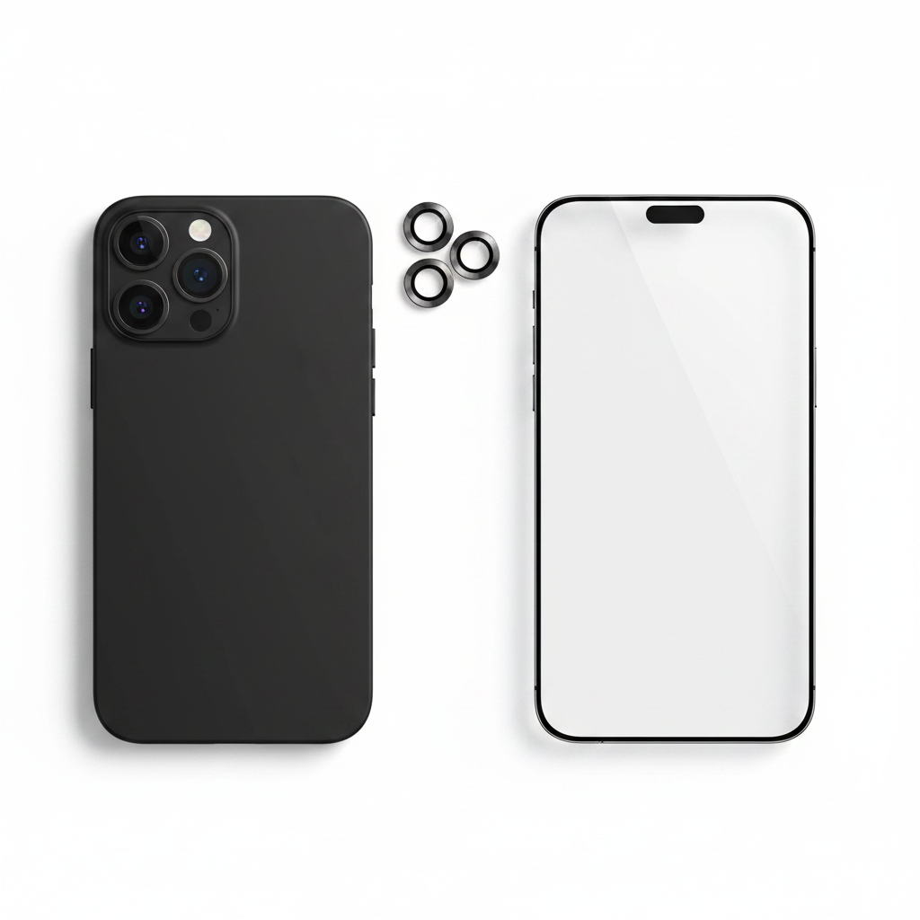 OKKES Linsenschutz Bundle – mit Panzerglas & Hülle iPhone 17 Pro