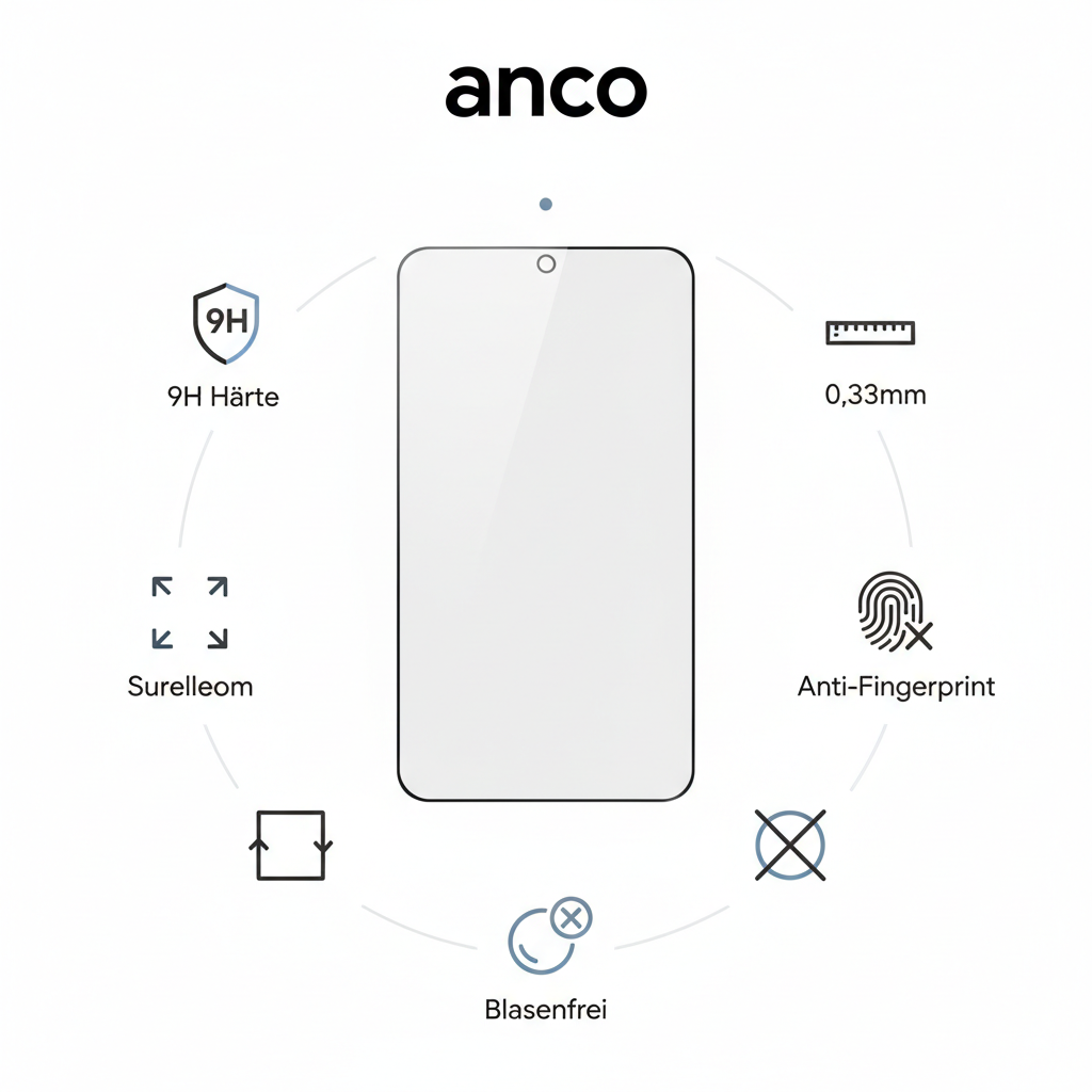 anco Tempered Glass Google Pixel 9 Pro XL – Features Infografik