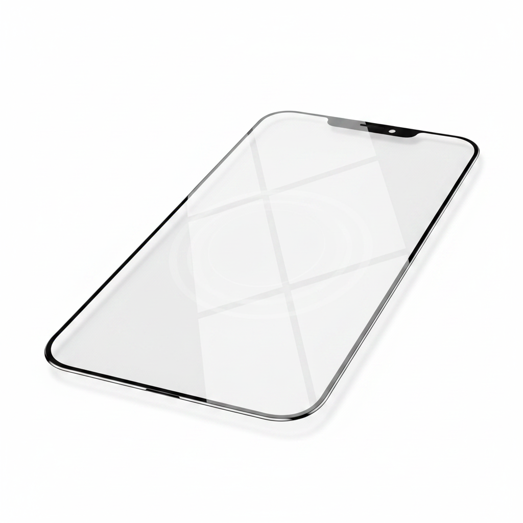 Nahaufnahme der abgerundeten Kanten und Anti-Fingerprint Oberfläche des Star Case Titan Plus Panzerglas
