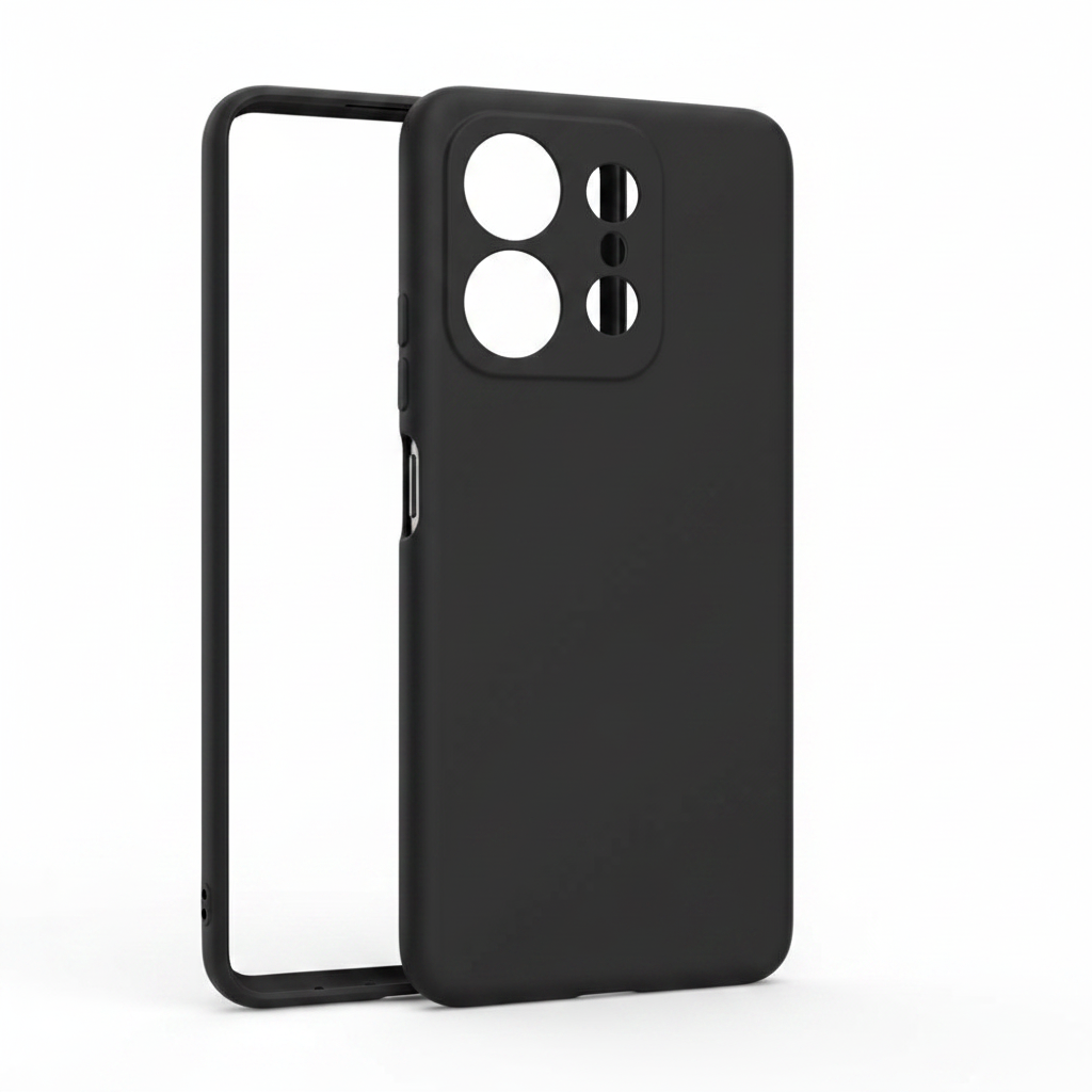 anco Dark Case für Xiaomi Redmi Note 13 5G – Schwarz, Vorderansicht
