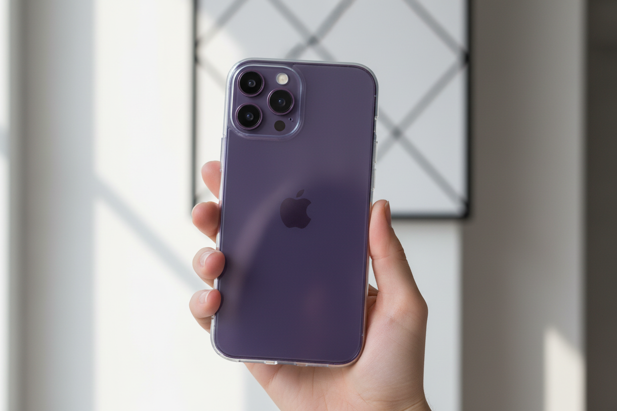 Super Slim Case iPhone 14 – Lifestyle transparent