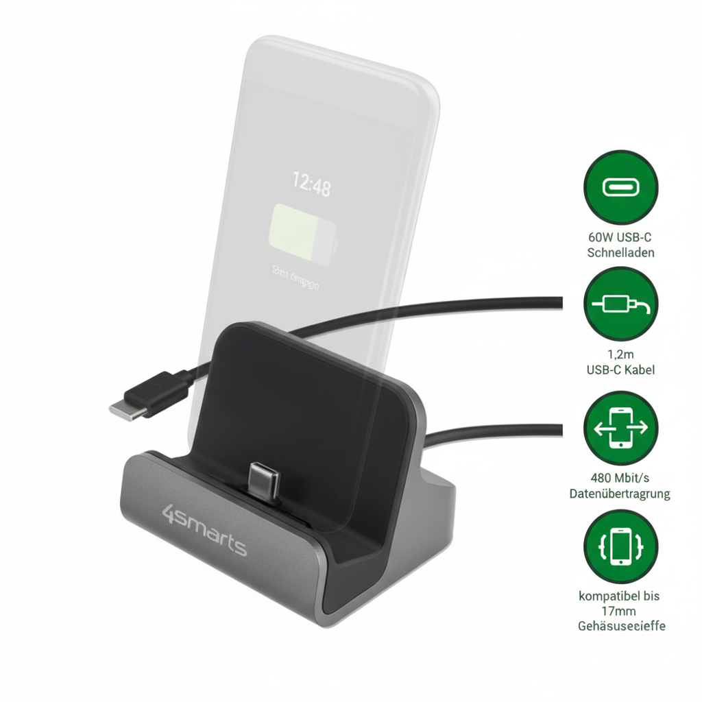 4smarts VoltDock USB-C 60W Features Übersicht