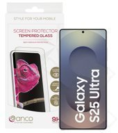 anco Fullscreen Panzerglas mit schwarzem Rahmen für Samsung Galaxy S25 Ultra (S938B)