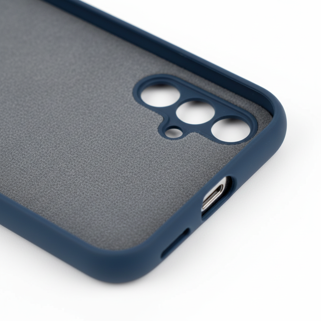 anco Liquid Silicone Case – weiche Mikrofaser-Innenseite Detail