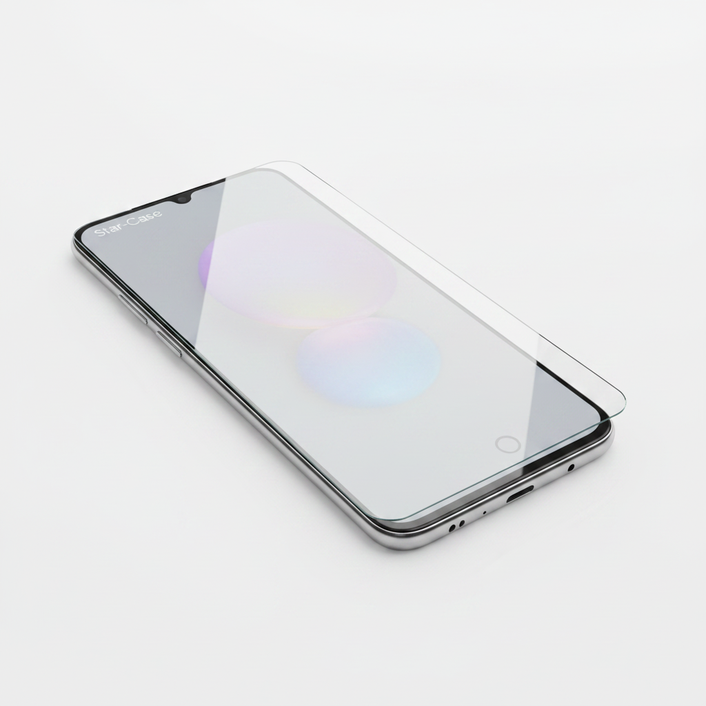 okkes Titan Plus Panzerglas Samsung Galaxy A25 5G – Schrägansicht