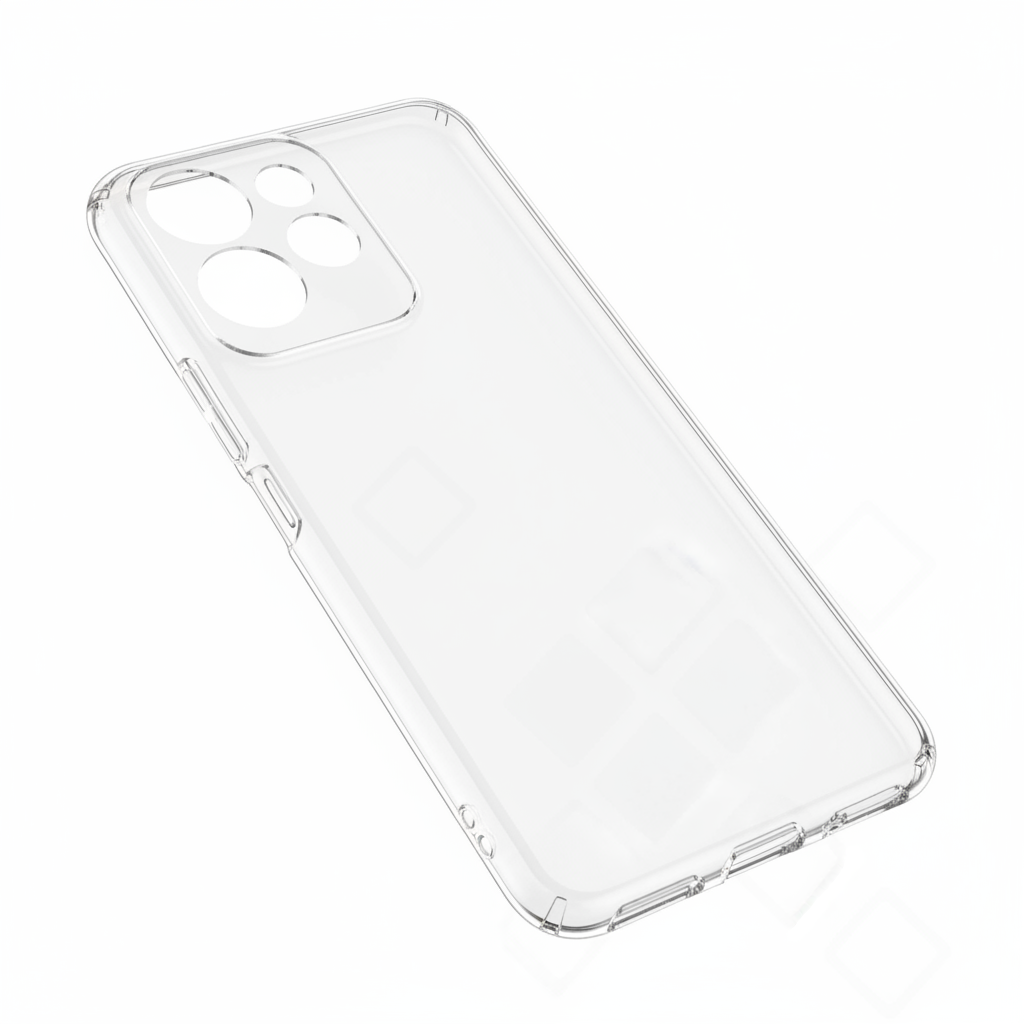 anco Super Slim Case Redmi Note 13 5G – Schrägansicht transparent