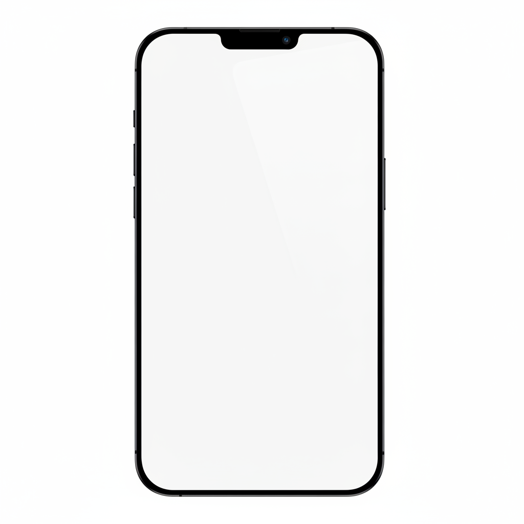 Panzerglas Flat Lay weißer Hintergrund