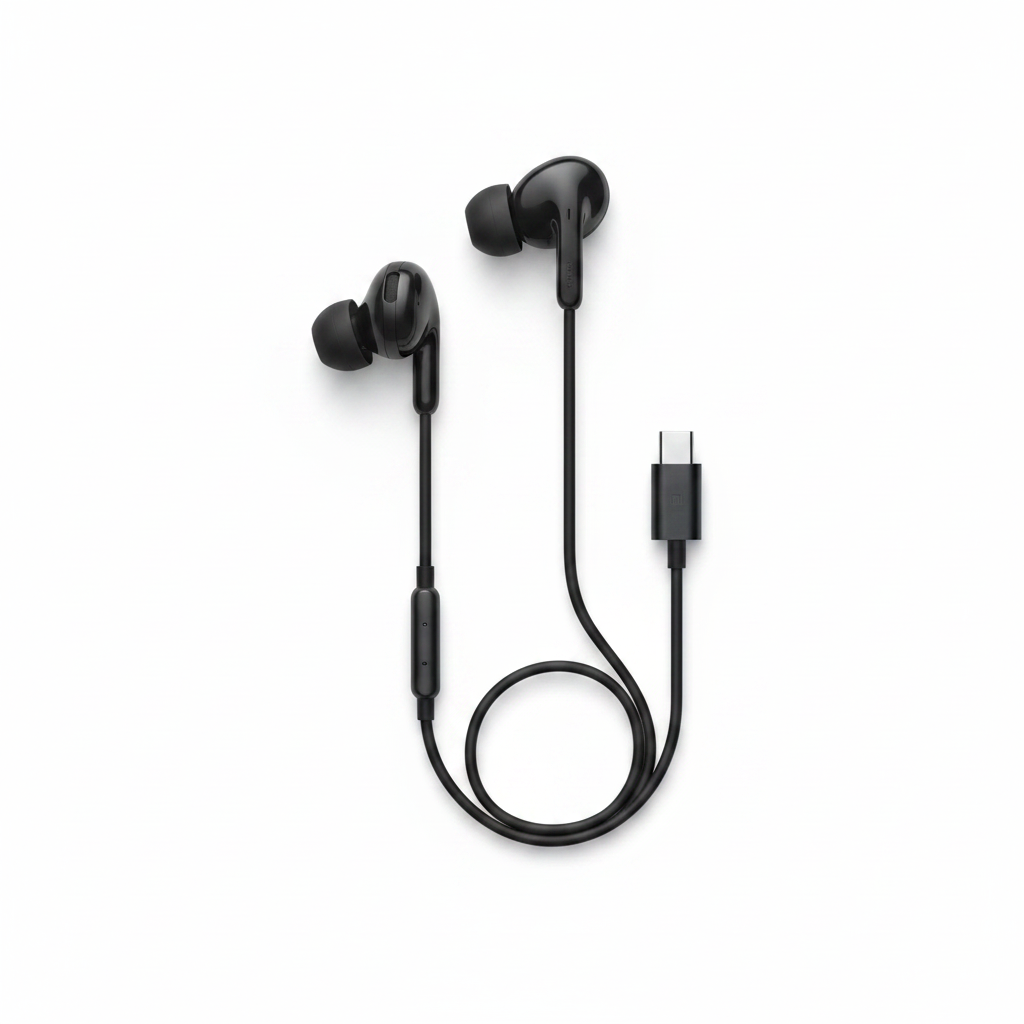 Xiaomi USB-C In-Ear Headset schwarz – mit Mikrofon und IP54-Schutz