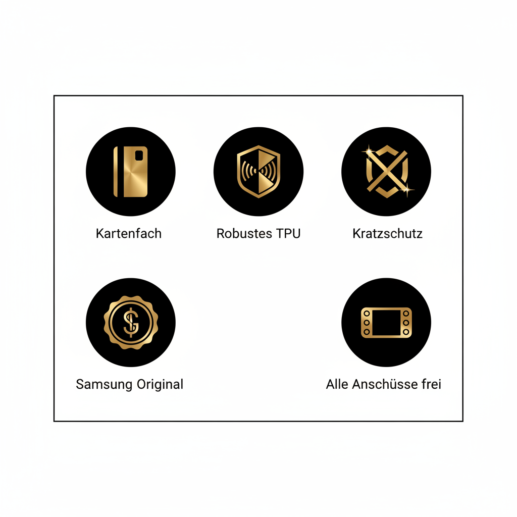 Samsung Card Slot Cover – Kartenfach, robustes TPU, Kratzschutz, Samsung Original, alle Anschlüsse frei