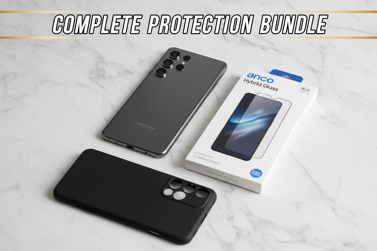 anco Hybrid Glass S26 Ultra - Bundle