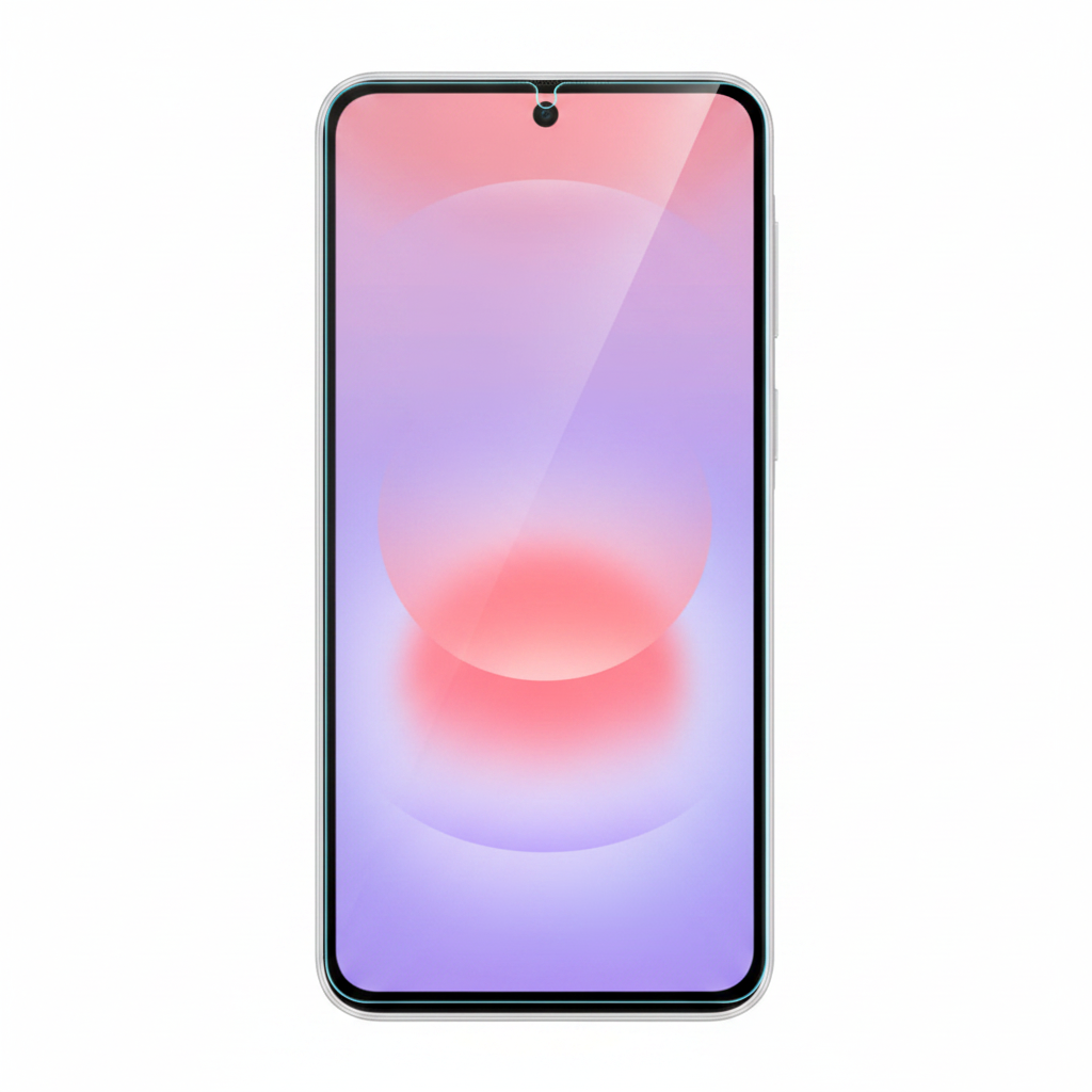 Mobeen Tempered Glass auf Samsung Galaxy A37 5G aufgebracht
