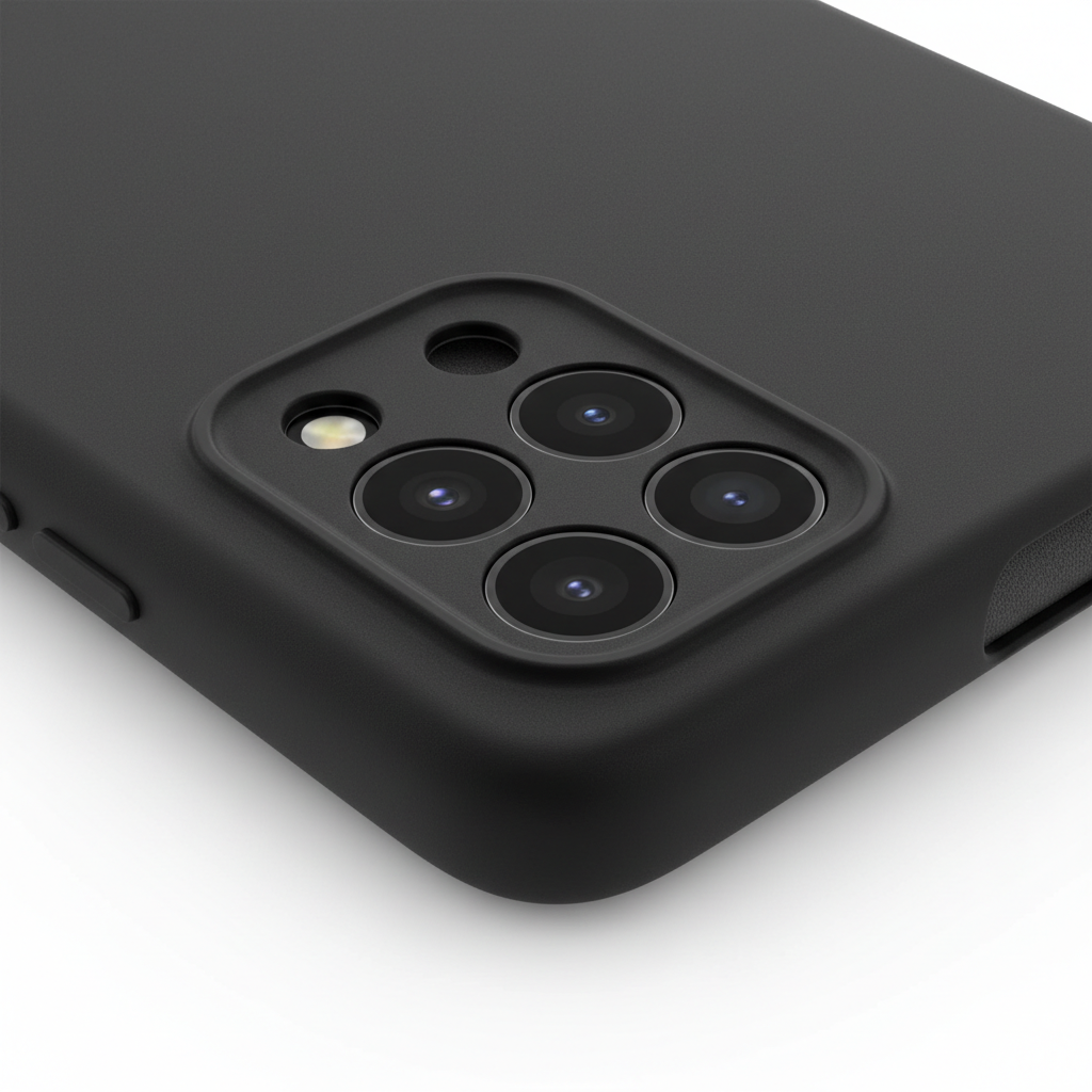 4smarts Silicone Case Cupertino A56 – Detailaufnahme Beschichtung & Innenfutter