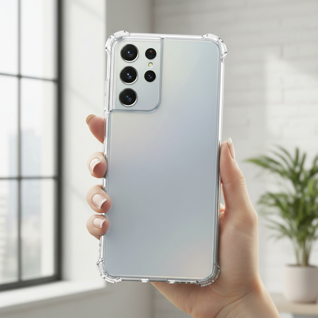 Samsung Galaxy S26 Plus Slim Clear Case Anwendungsbild