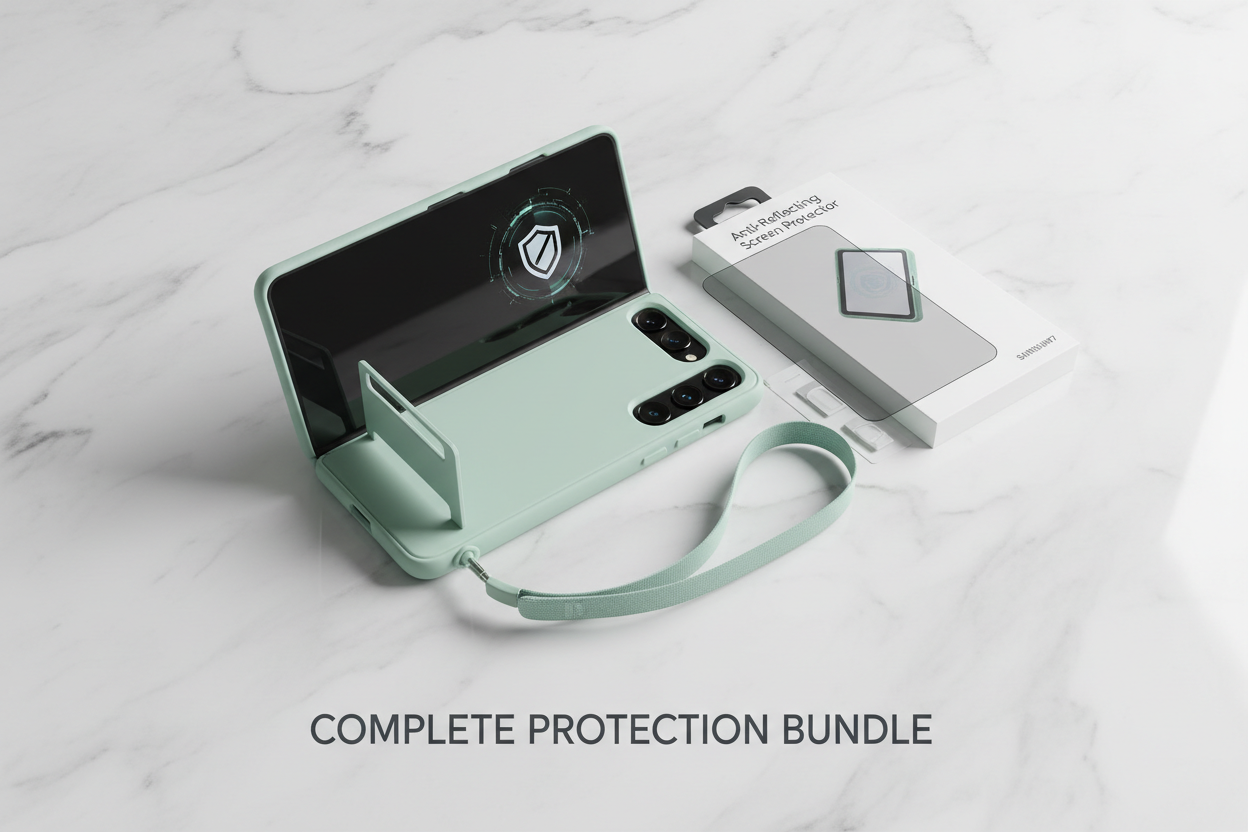 Samsung Silicone Stand Case Z Fold7 - Bundle