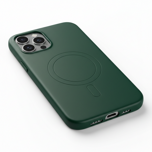 MagSafe PU Leder Hülle für iPhone 16 Pro – Magnetisches Case