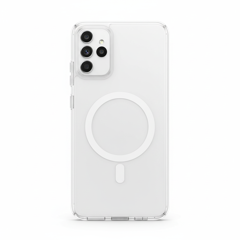 okkes MagSafe Case für Samsung Galaxy A17 5G 4G transparent